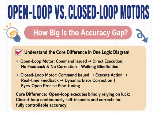 Neueste Unternehmensblogs über Open-Loop vs. Closed-Loop Stepper Motor Control