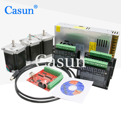Guter Preis NEMA 34 86x86mm Achsen-offene Schleife-Schrittmotor 12N.M For CNC-Ausrüstungs-4 CNC-Maschine Im Internet