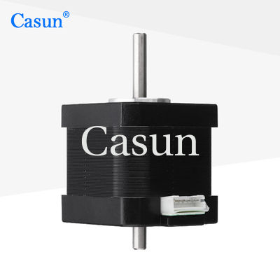 Guter Preis Dual Shaft Nema 17 Schrittmotor Bipolar 1,8 Deg 45Ncm 63,7oz.in 1.68A 4 Drähte für 3D DIY CNC Im Internet