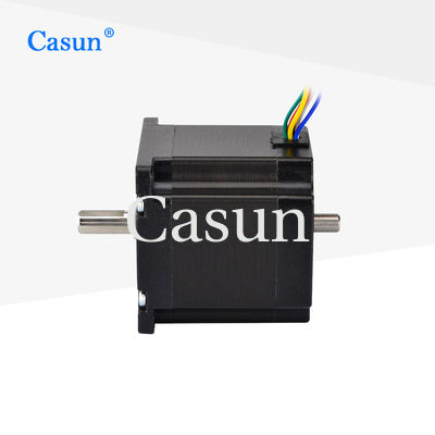 57×57×54mm Doppelwellen-Schrittmotor 1,0A 0,9N.m NEMA 23 mit Präzisionsinstrumenten